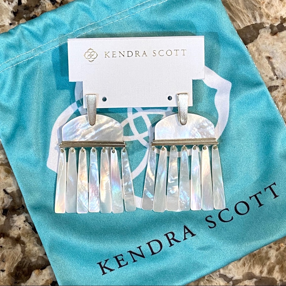 NEW Kendra Scott Layne Gold Statement Earrings